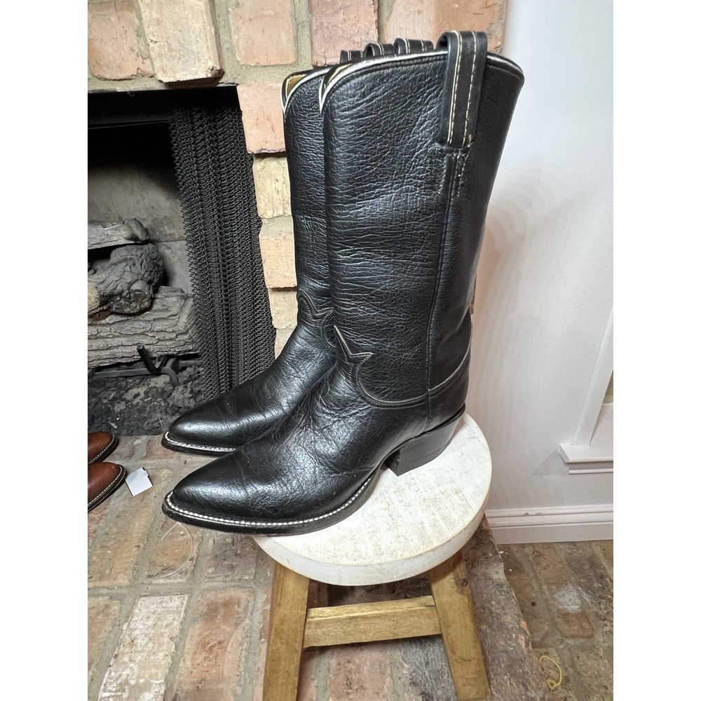 Vintage Tony Lama Water Buffalo Cowboy Boots | Exotic | Men's 8 D